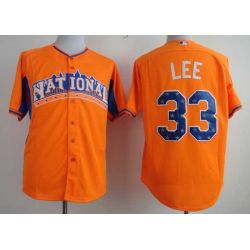 Cheap Cliff Lee Phillies Jersey From China #33 Orange 2013 All-Star