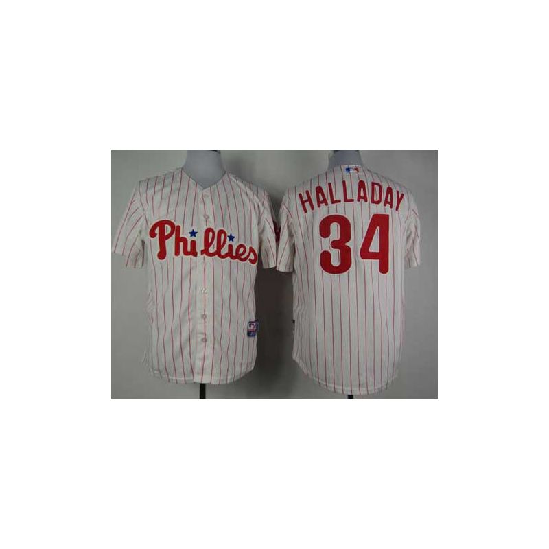 Cheap Roy Halladay Phillies Jersey From China #34 White