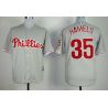 Cheap Colbert Hamels Phillies Jersey From China #35 Grey