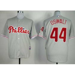 Cheap Roy Oswalt Phillies Jersey From China #44 Grey