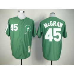 Cheap Tug McGraw Phillies Jersey From China #45 Green