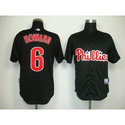 Cheap Ryan Howard Phillies Jersey From China #6 Black