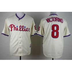 Cheap Juan Samuel Phillies Jersey From China #8 Cream