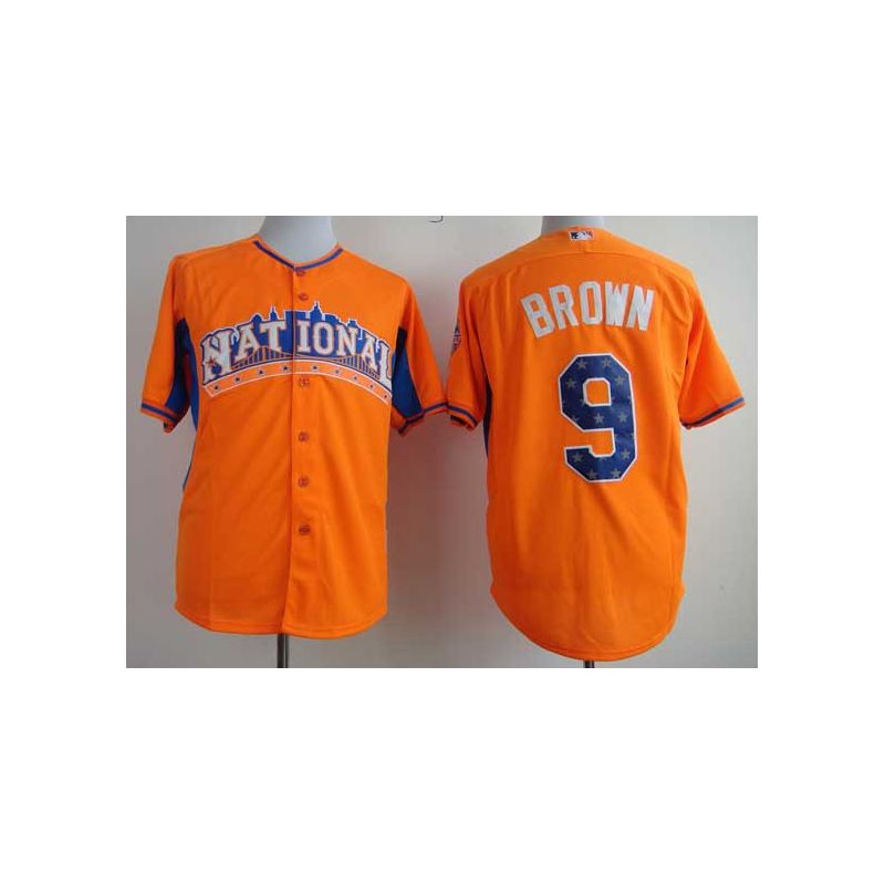 Cheap Domonic Brown Phillies Jersey From China #9 Orange 2013 All-Star