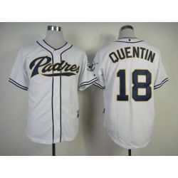 Cheap Carlos Quentin Padres Jersey From China #18 White