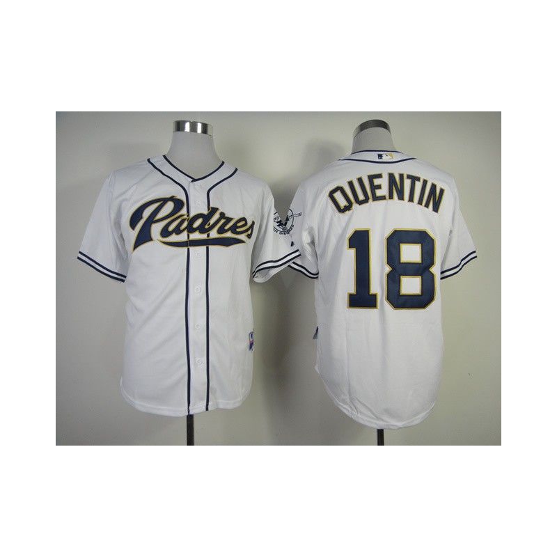 Cheap Carlos Quentin Padres Jersey From China #18 White Cheap Carlos Quentin Padres Jersey From China #18 White