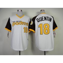 Cheap Carlos Quentin Padres Jersey From China #18 White throwback 1978