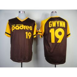 Cheap Tony Gwynn Padres Jersey From China #19 Brown throwback 1978
