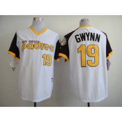 Cheap Tony Gwynn Padres Jersey From China #19 White throwback 1978