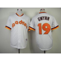 Cheap Tony Gwynn Padres Jersey From China #19 White throwback 1984