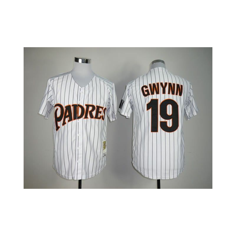 Cheap Tony Gwynn Padres Jersey From China #19 White throwback 1987 Cheap Tony Gwynn Padres Jersey From China #19 White throwback 1987