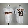 Cheap Tony Gwynn Padres Jersey From China #19 White throwback 1987
