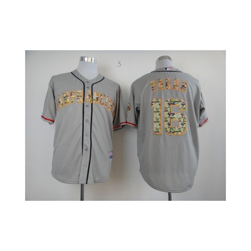 Cheap Angel Pagan Giants Jersey From China #16 Grey Camo Font Cheap Angel Pagan Giants Jersey From China #16 Grey Camo Font