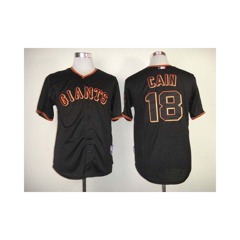 Cheap Matt Cain Giants Jersey From China #18 Black Cheap Matt Cain Giants Jersey From China #18 Black