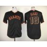 Cheap Matt Cain Giants Jersey From China #18 Black