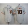 Cheap Matt Cain Giants Jersey From China #18 Grey SF