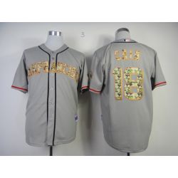 Cheap Matt Cain Giants Jersey From China #18 Grey Camo Font