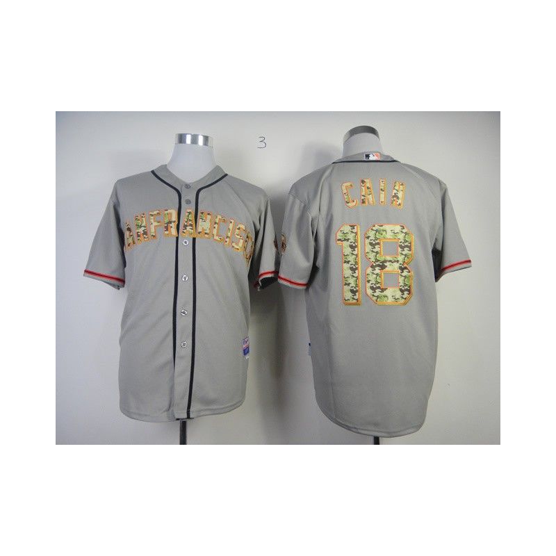 Cheap Matt Cain Giants Jersey From China #18 Grey Camo Font Cheap Matt Cain Giants Jersey From China #18 Grey Camo Font