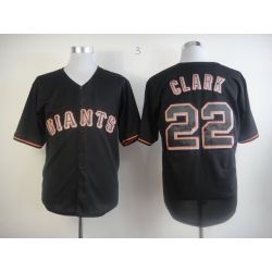 Cheap Will Clark Giants Jersey From China #22 Black Fashion