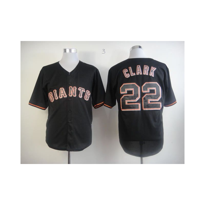 Cheap Will Clark Giants Jersey From China #22 Black Fashion Cheap Will Clark Giants Jersey From China #22 Black Fashion
