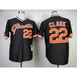 Cheap Will Clark Giants Jersey From China #22 Black throwback