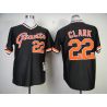 Cheap Will Clark Giants Jersey From China #22 Black throwback