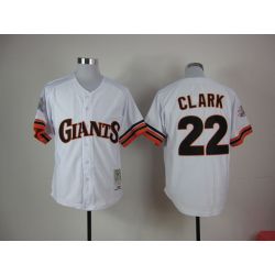 Cheap Will Clark Giants Jersey From China #22 White
