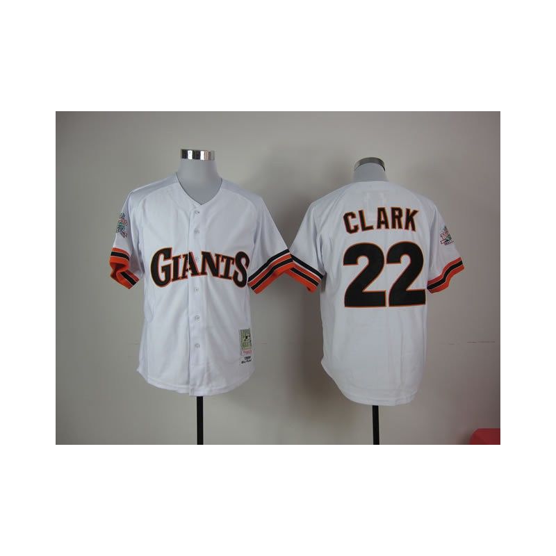Cheap Will Clark Giants Jersey From China #22 White Cheap Will Clark Giants Jersey From China #22 White