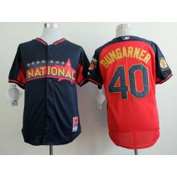 Cheap Madison Bumgarner Giants Jersey From China #40 Blue-Red National League