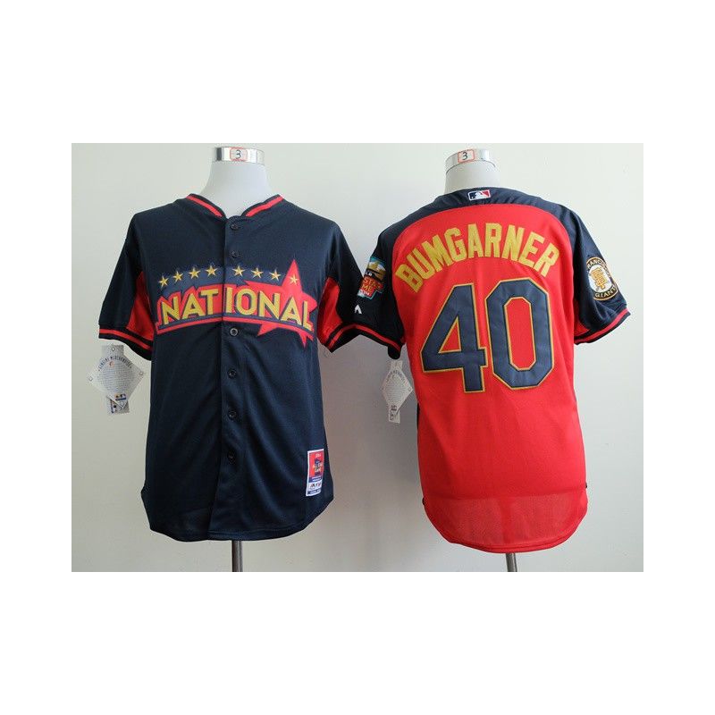 Cheap Madison Bumgarner Giants Jersey From China #40 Blue-Red National League Cheap Madison Bumgarner Giants Jersey From China #40 Blue-Red National League