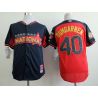 Cheap Madison Bumgarner Giants Jersey From China #40 Blue-Red National League