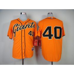 Cheap Madison Bumgarner Giants Jersey From China #40 Orange 2014 new