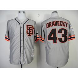 Cheap Dave Dravecky Giants Jersey From China #43 Grey SF