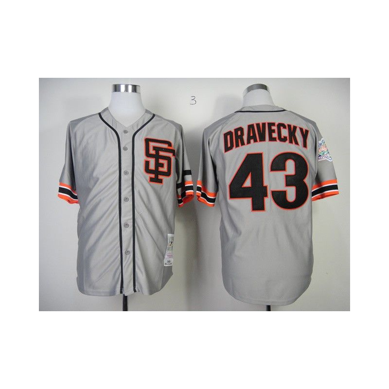Cheap Dave Dravecky Giants Jersey From China #43 Grey SF Cheap Dave Dravecky Giants Jersey From China #43 Grey SF