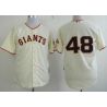 Cheap Pablo Sandoval Giants Jersey From China #48 Cream