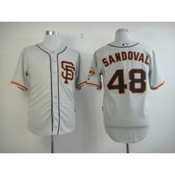 Cheap Pablo Sandoval Giants Jersey From China #48 Grey SF