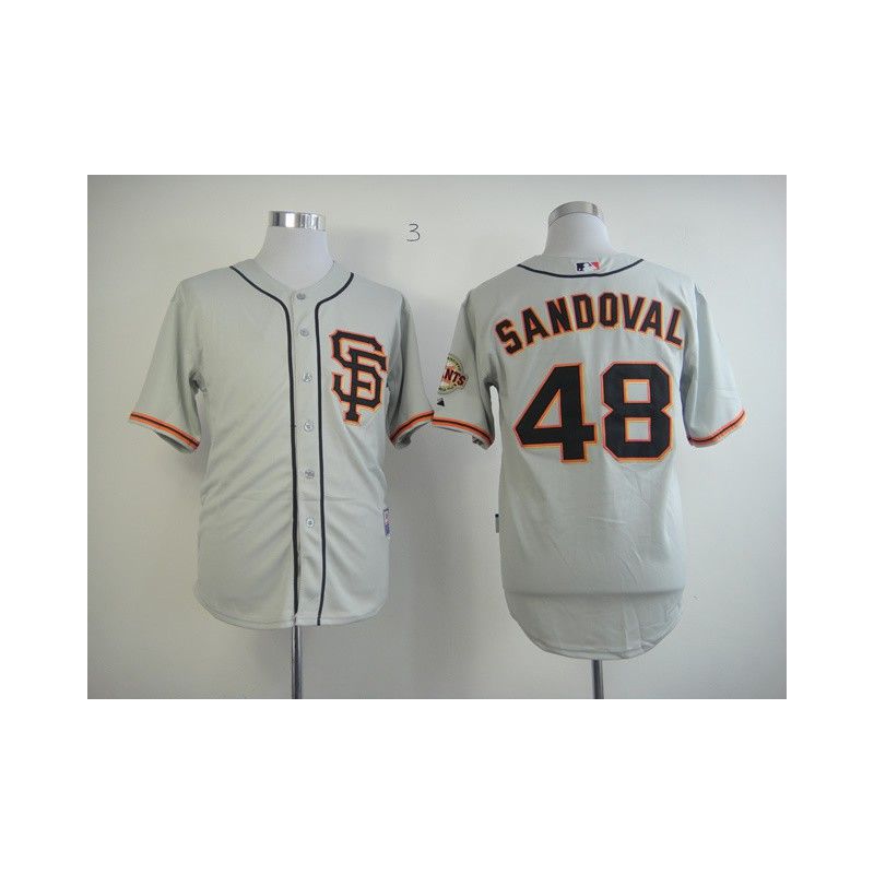 Cheap Pablo Sandoval Giants Jersey From China #48 Grey SF Cheap Pablo Sandoval Giants Jersey From China #48 Grey SF