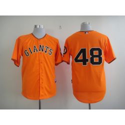 Cheap Pablo Sandoval Giants Jersey From China #48 Orange