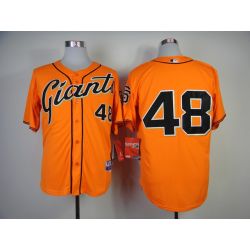 Cheap Pablo Sandoval Giants Jersey From China #48 Orange 2014 new