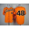 Cheap Pablo Sandoval Giants Jersey From China #48 Orange 2014 new