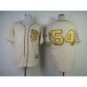 Cheap Sergio Romo Giants Jersey From China #54 Cream Commemorative Gold font