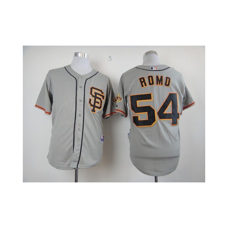 Cheap Sergio Romo Giants Jersey From China #54 Grey SF