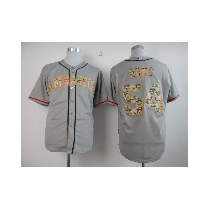 Cheap Sergio Romo Giants Jersey From China #54 Grey Camo Font