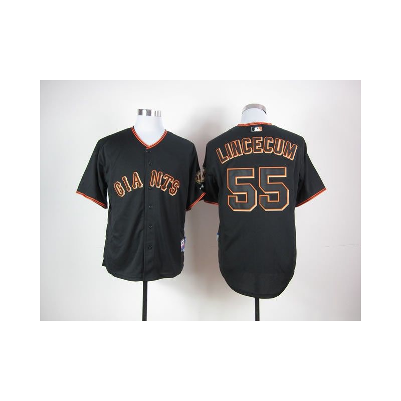 Cheap Tim Lincecum Giants Jersey From China #55 Black