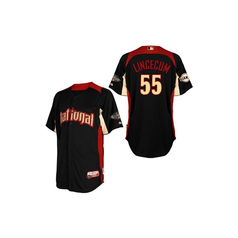 Cheap Tim Lincecum Giants Jersey From China #55 Black 2011 All Star