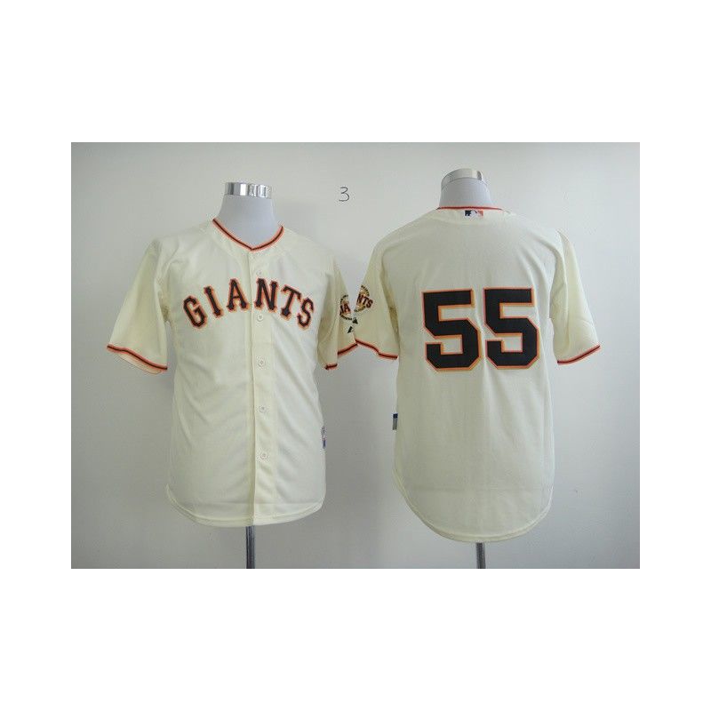 Cheap Tim Lincecum Giants Jersey From China #55 Cream