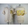 Cheap Tim Lincecum Giants Jersey From China #55 Cream Commemorative Gold font