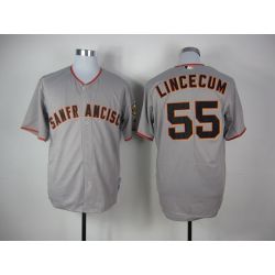 Cheap Tim Lincecum Giants Jersey From China #55 Grey