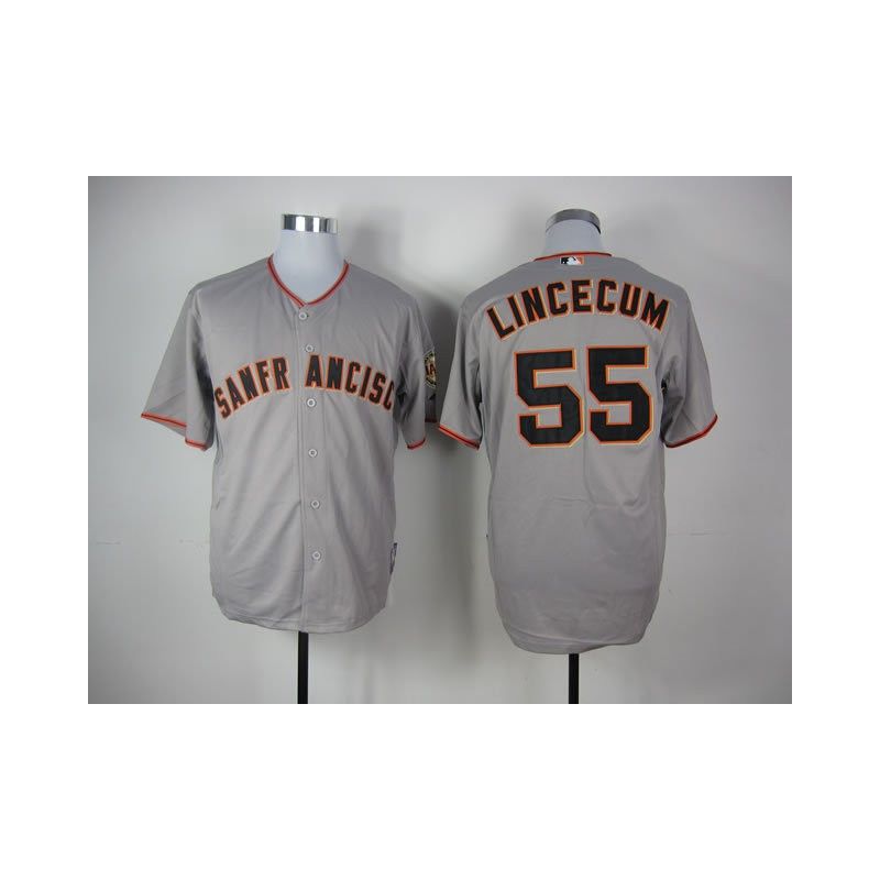 Cheap Tim Lincecum Giants Jersey From China #55 Grey