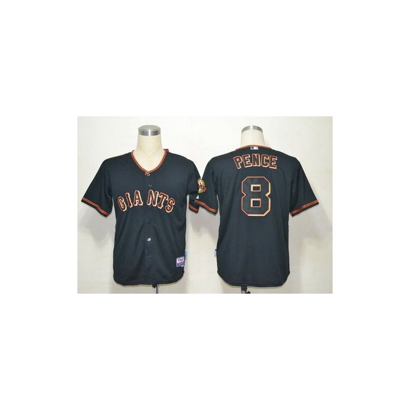 Cheap Hunter Pence Giants Jersey From China #8 Black